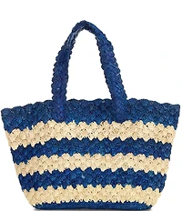 Btb Los Angeles Ivy Raffia Stripe Tote Bag