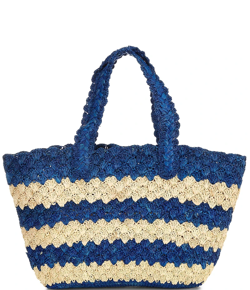 Btb Los Angeles Ivy Raffia Stripe Tote Bag