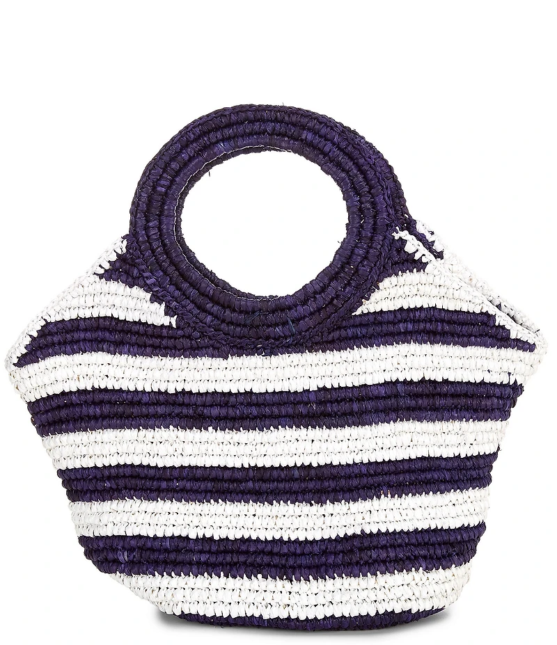 Btb Los Angeles Knot Raffia Handle Mini Tote Bag