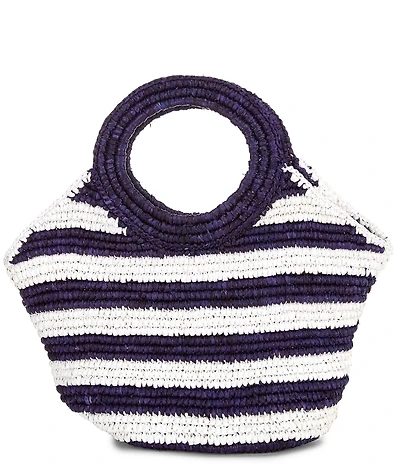 Btb Los Angeles Knot Raffia Handle Mini Tote Bag