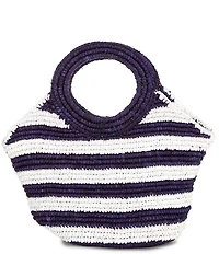 Btb Los Angeles Knot Raffia Handle Mini Tote Bag