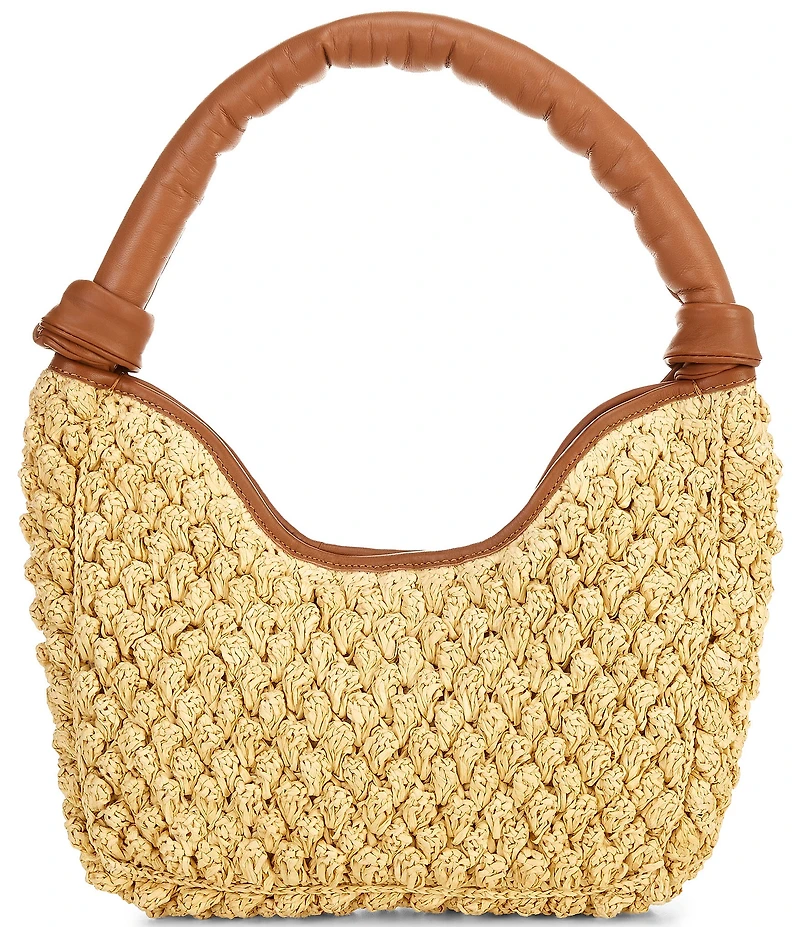 Btb Los Angeles Leilani Raffia Handle Hobo Bag