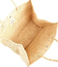 Btb Los Angeles Lucas Large Straw Tote Bag