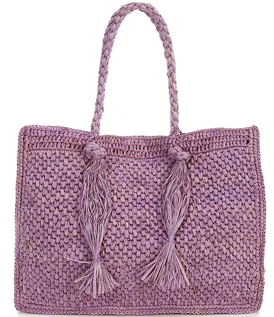 Btb Los Angeles Lucas Large Straw Tote Bag