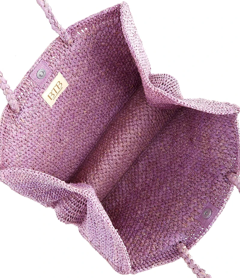 Btb Los Angeles Lucas Large Straw Tote Bag