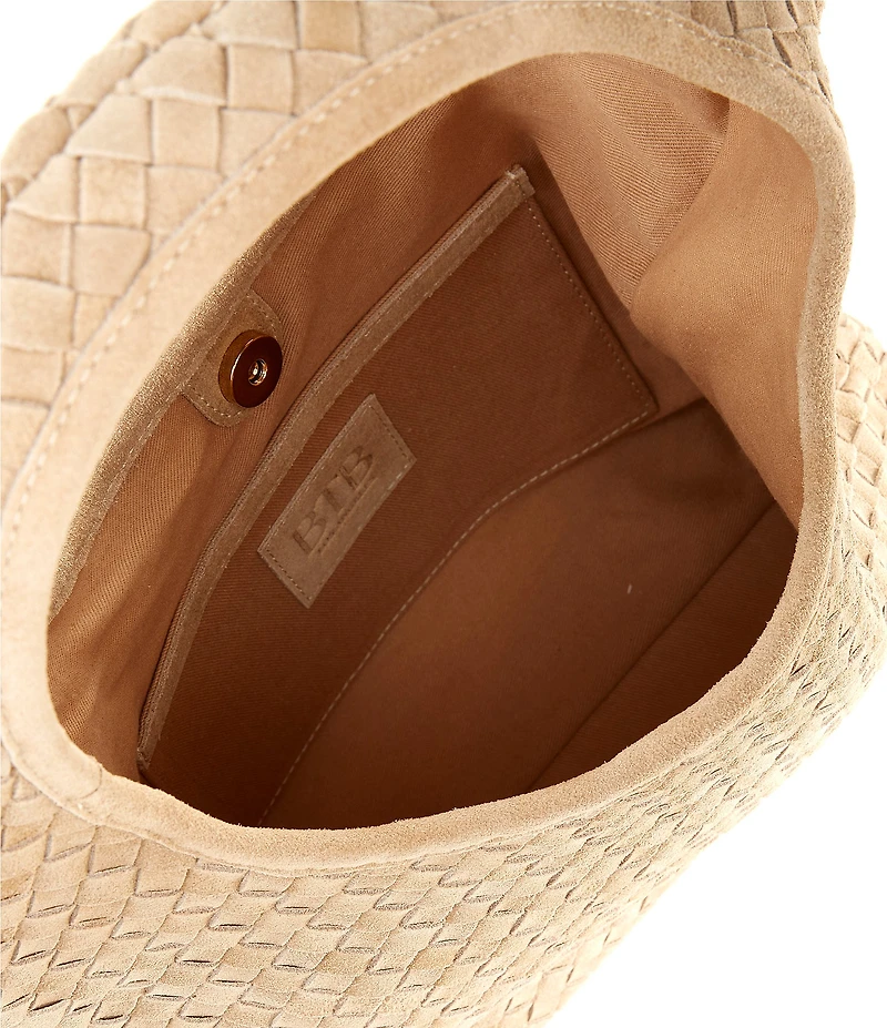 Btb Los Angeles Maylie Suede Woven Hobo Shoulder Bag