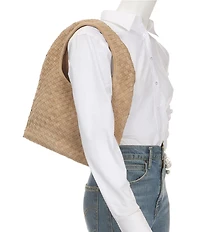 Btb Los Angeles Maylie Suede Woven Hobo Shoulder Bag