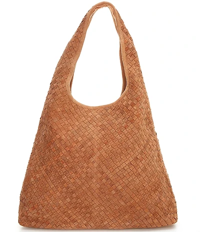 Btb Los Angeles Romee Suede Woven Hobo Tote Bag