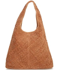 Btb Los Angeles Romee Suede Woven Hobo Tote Bag