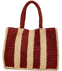 Btb Los Angeles Serena Large Striped Tote Bag