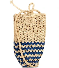 Btb Los Angeles Stormi Raffia Draw String Pouch Hobo Bag