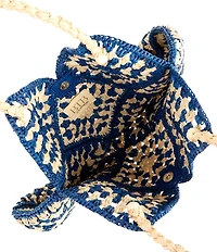 Btb Los Angeles Stormi Raffia Tote Bag