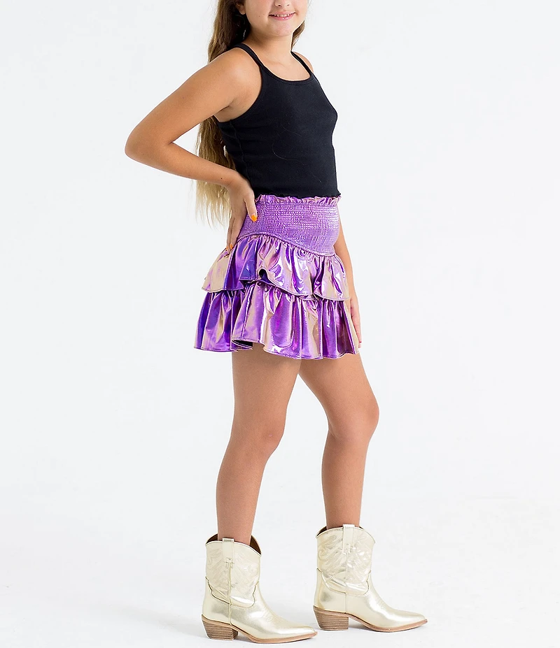 BuddyLove Big Girls Brookie Ruffle Tiered Skort