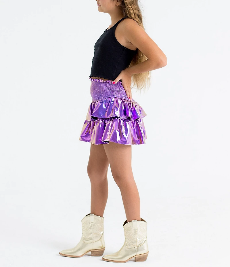 BuddyLove Big Girls Brookie Ruffle Tiered Skort