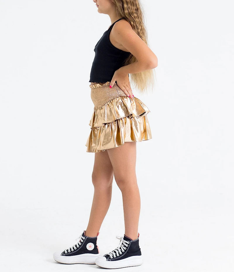 BuddyLove Big Girls Brookie Ruffle Tiered Skort