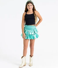 BuddyLove Big Girls Brookie Ruffle Tiered Skort