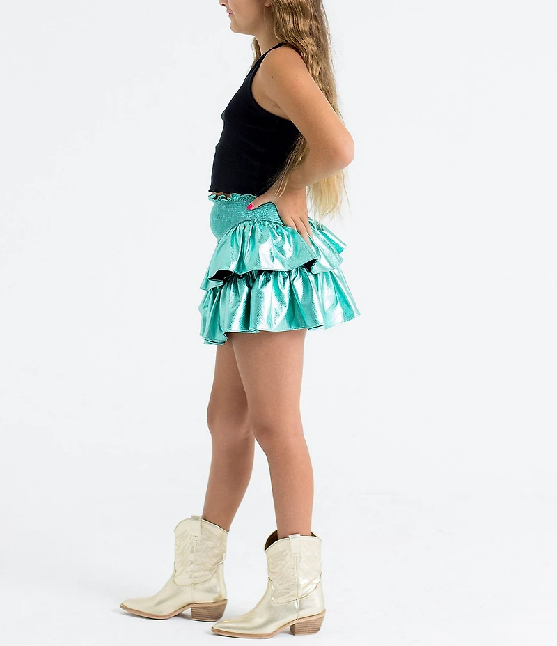BuddyLove Big Girls Brookie Ruffle Tiered Skort
