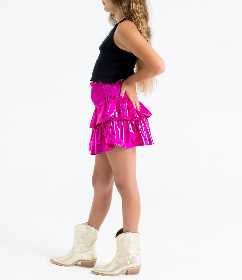BuddyLove Big Girls Brookie Ruffle Tiered Skort