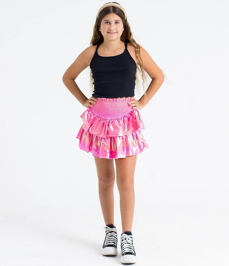 BuddyLove Big Girls Brookie Ruffle Tiered Skort