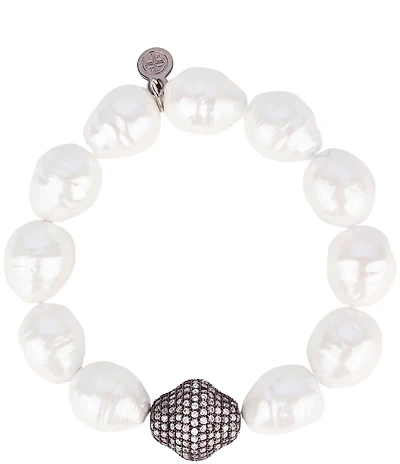 BuDhaGirl Isabel Pearl Stretch Bracelet