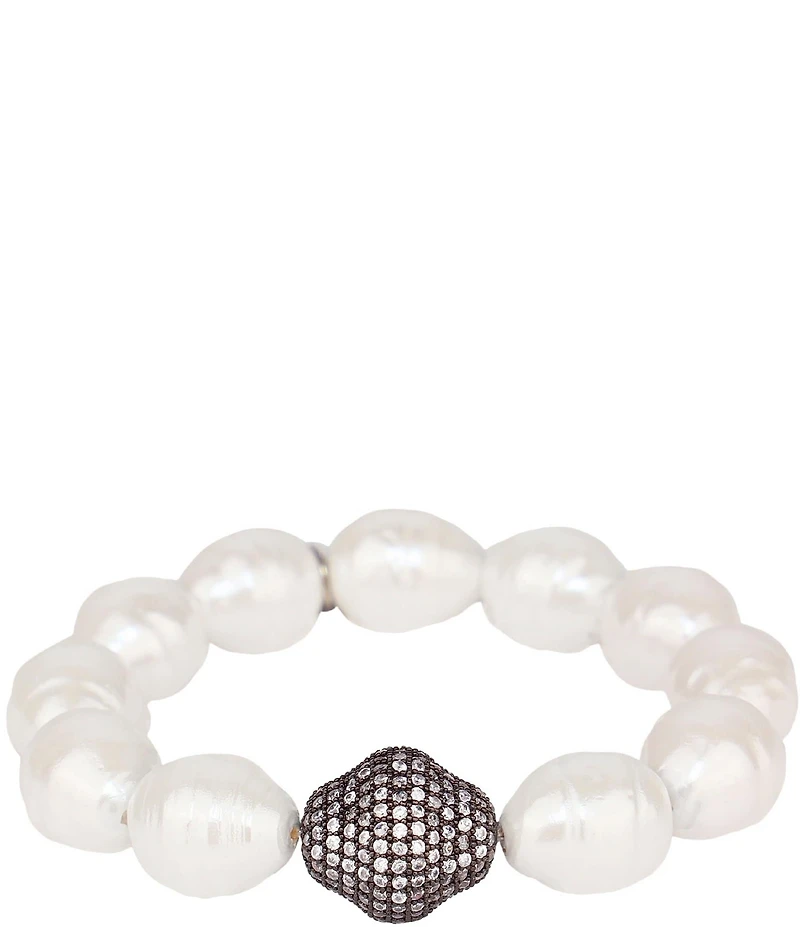BuDhaGirl Isabel Pearl Stretch Bracelet