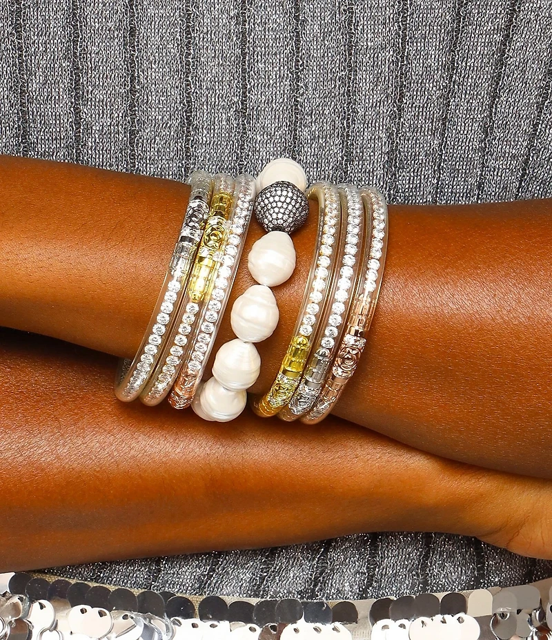 BuDhaGirl Isabel Pearl Stretch Bracelet