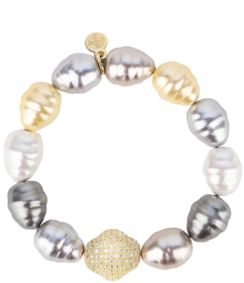 BuDhaGirl Isabel Pearl Stretch Bracelet