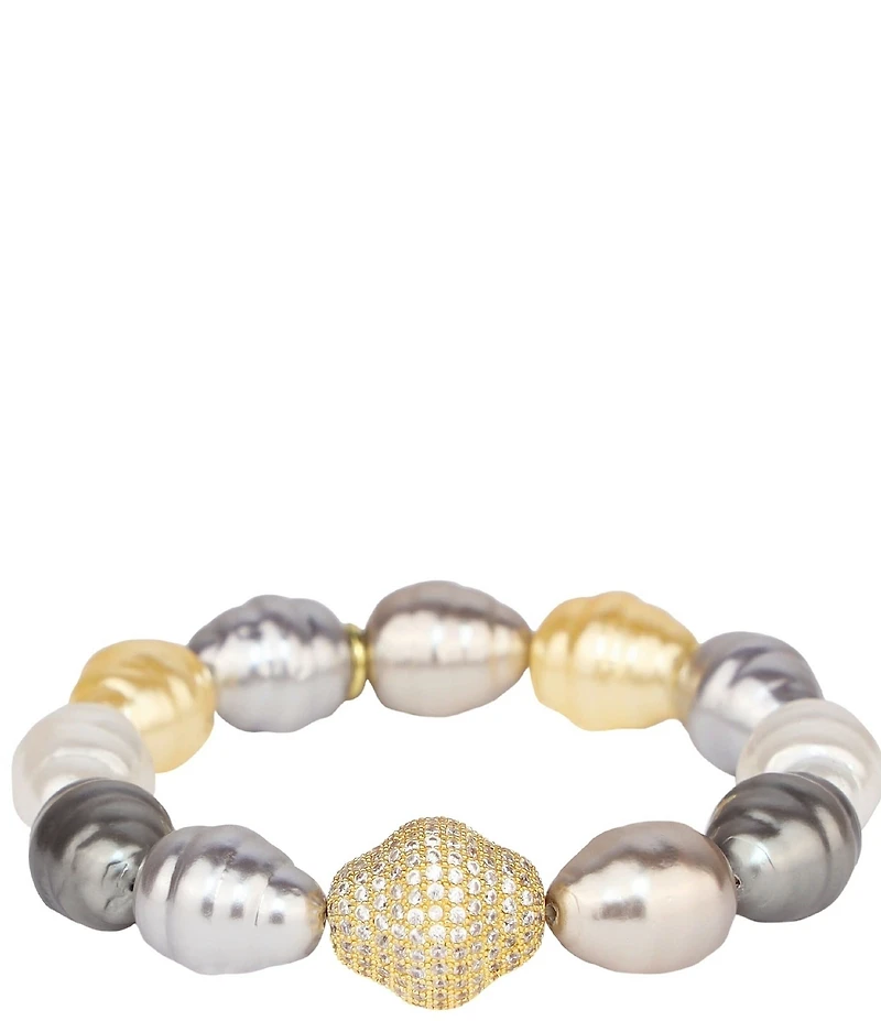 BuDhaGirl Isabel Pearl Stretch Bracelet