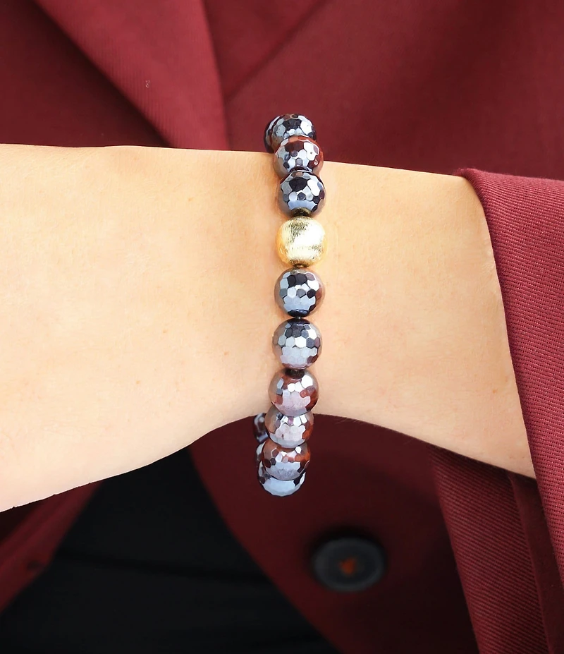 BuDhaGirl Melange Beaded Stretch Bracelet