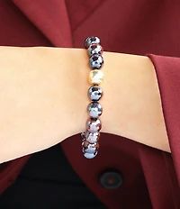 BuDhaGirl Melange Beaded Stretch Bracelet