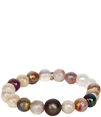 BuDhaGirl Melange Beaded Stretch Bracelet