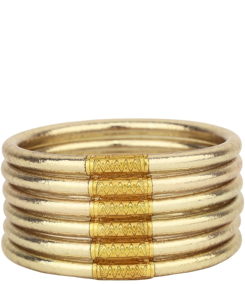 BuDhaGirl Serenity Prayer All Weather Bangles Bracelet Set