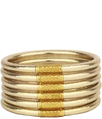 BuDhaGirl Serenity Prayer All Weather Bangles Bracelet Set