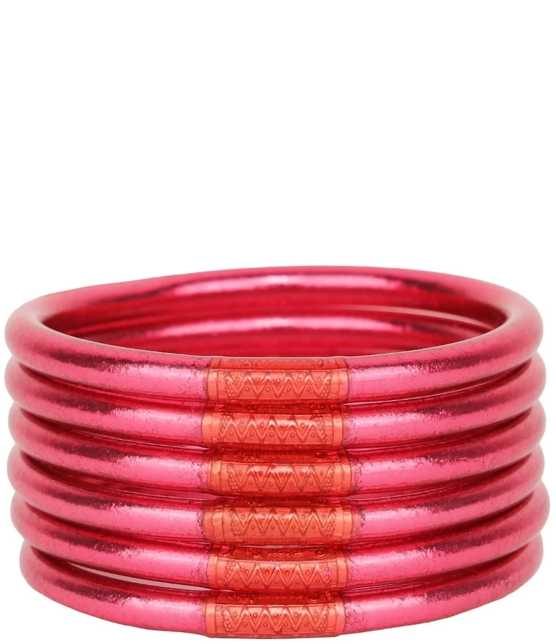 BuDhaGirl Serenity Prayer All Weather Bangles Bracelet Set