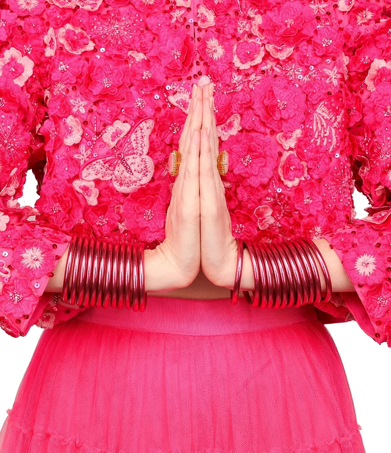 BuDhaGirl Serenity Prayer All Weather Bangles Bracelet Set