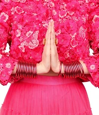 BuDhaGirl Serenity Prayer All Weather Bangles Bracelet Set