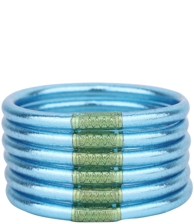 BuDhaGirl Serenity Prayer All Weather Bangles Bracelet Set