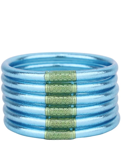 BuDhaGirl Serenity Prayer All Weather Bangles Bracelet Set