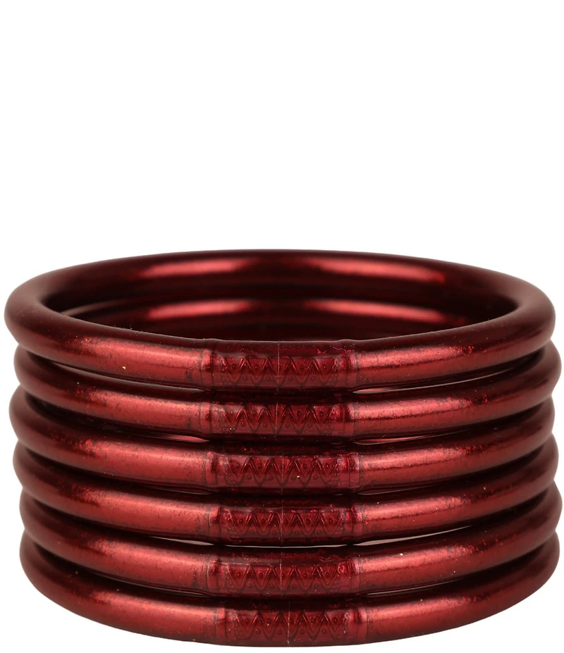 BuDhaGirl Serenity Prayer All Weather Bangles Bracelet Set