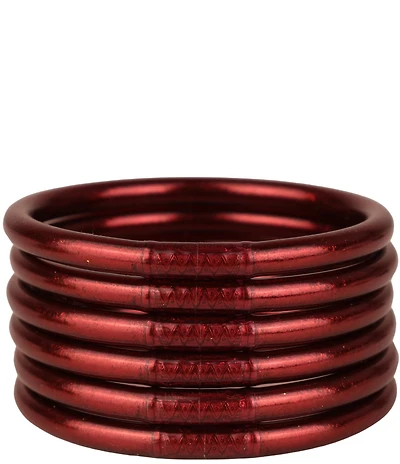 BuDhaGirl Serenity Prayer All Weather Bangles Bracelet Set