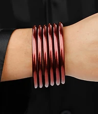 BuDhaGirl Serenity Prayer All Weather Bangles Bracelet Set
