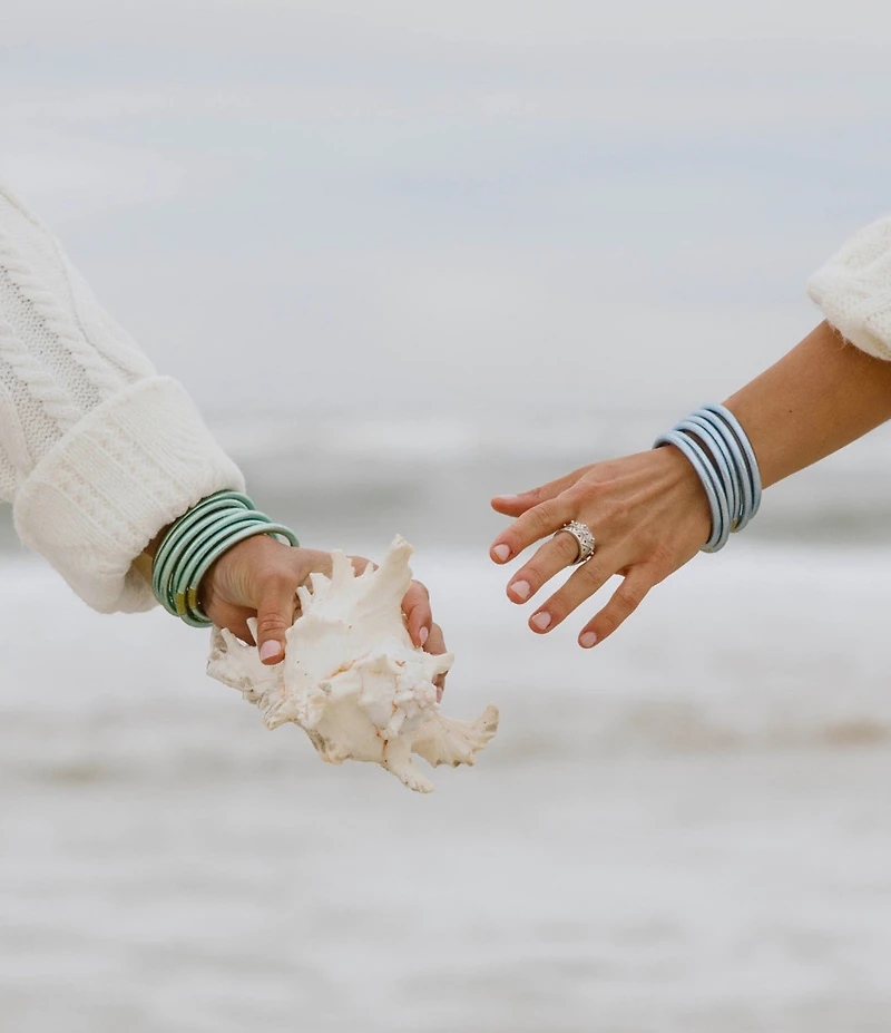 BuDhaGirl Serenity Prayer All Weather Bangles Bracelet Set