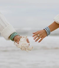 BuDhaGirl Serenity Prayer All Weather Bangles Bracelet Set