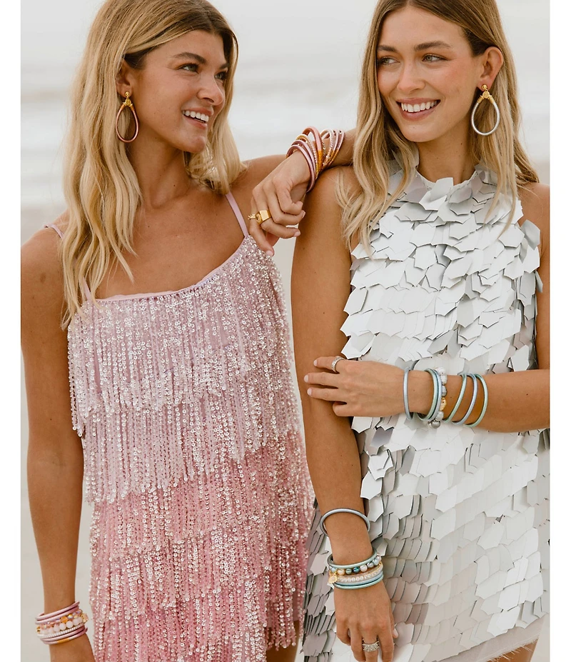 BuDhaGirl Serenity Prayer All Weather Bangles Bracelet Set