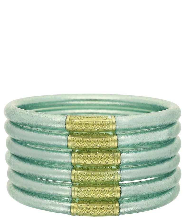 BuDhaGirl Serenity Prayer All Weather Bangles Bracelet Set