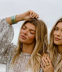 BuDhaGirl Serenity Prayer All Weather Bangles Bracelet Set