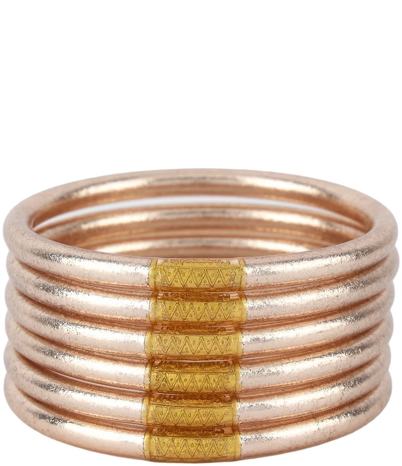 BuDhaGirl Serenity Prayer All Weather Bangles Bracelet Set