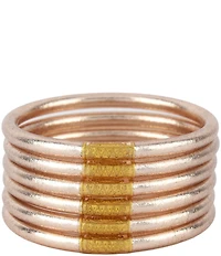 BuDhaGirl Serenity Prayer All Weather Bangles Bracelet Set