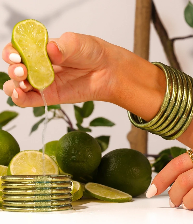 BuDhaGirl Serenity Prayer All Weather Bangles Bracelet Set