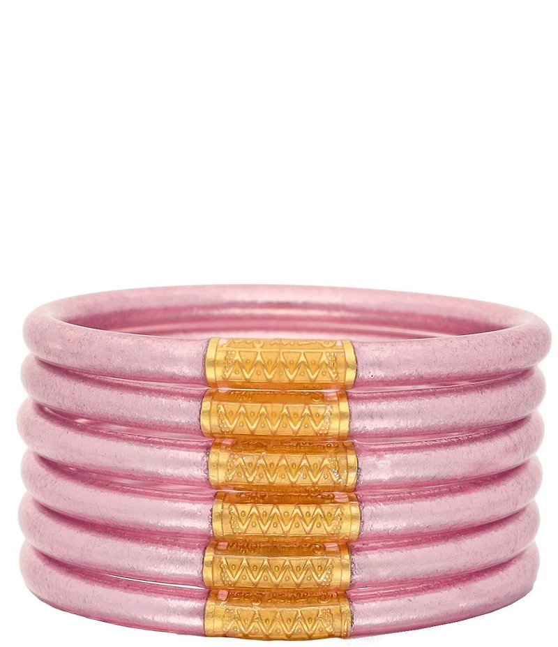 BuDhaGirl Serenity Prayer All Weather Bangles Bracelet Set